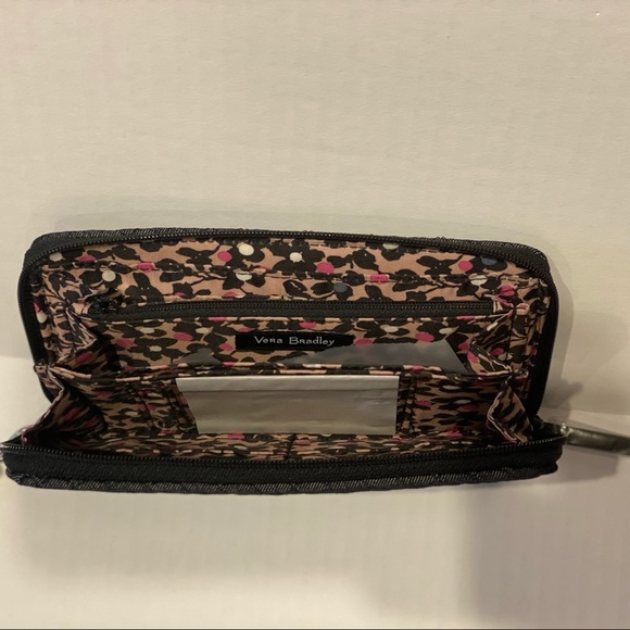 Vera Bradley RFID Accordion Wristlet, Denim Navy - Picture 8 of 12